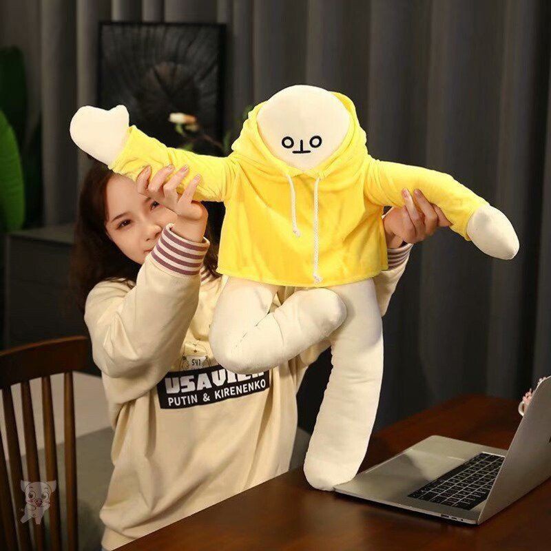 Đồ Chơi Người Chuối Trầm Cảm LELUSH Banana Man CAO CẤP SIZE  65cm Tạo Nhiều Kiểu Dáng TC - NHÓC