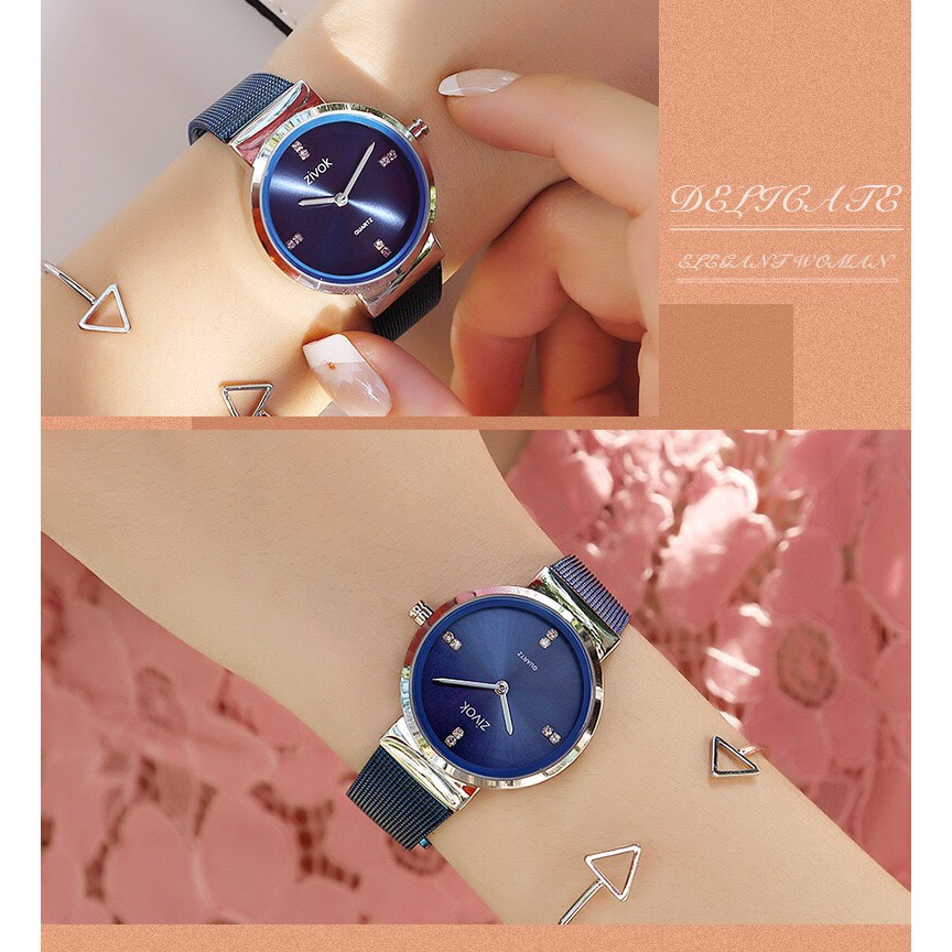 [CHÍNH HÃNG] Đồng hồ nữ ZIVOK dây da Titanium mềm mại, phong cách trẻ trung, quý phái đậm chất Châu Âu | BigBuy360 - bigbuy360.vn