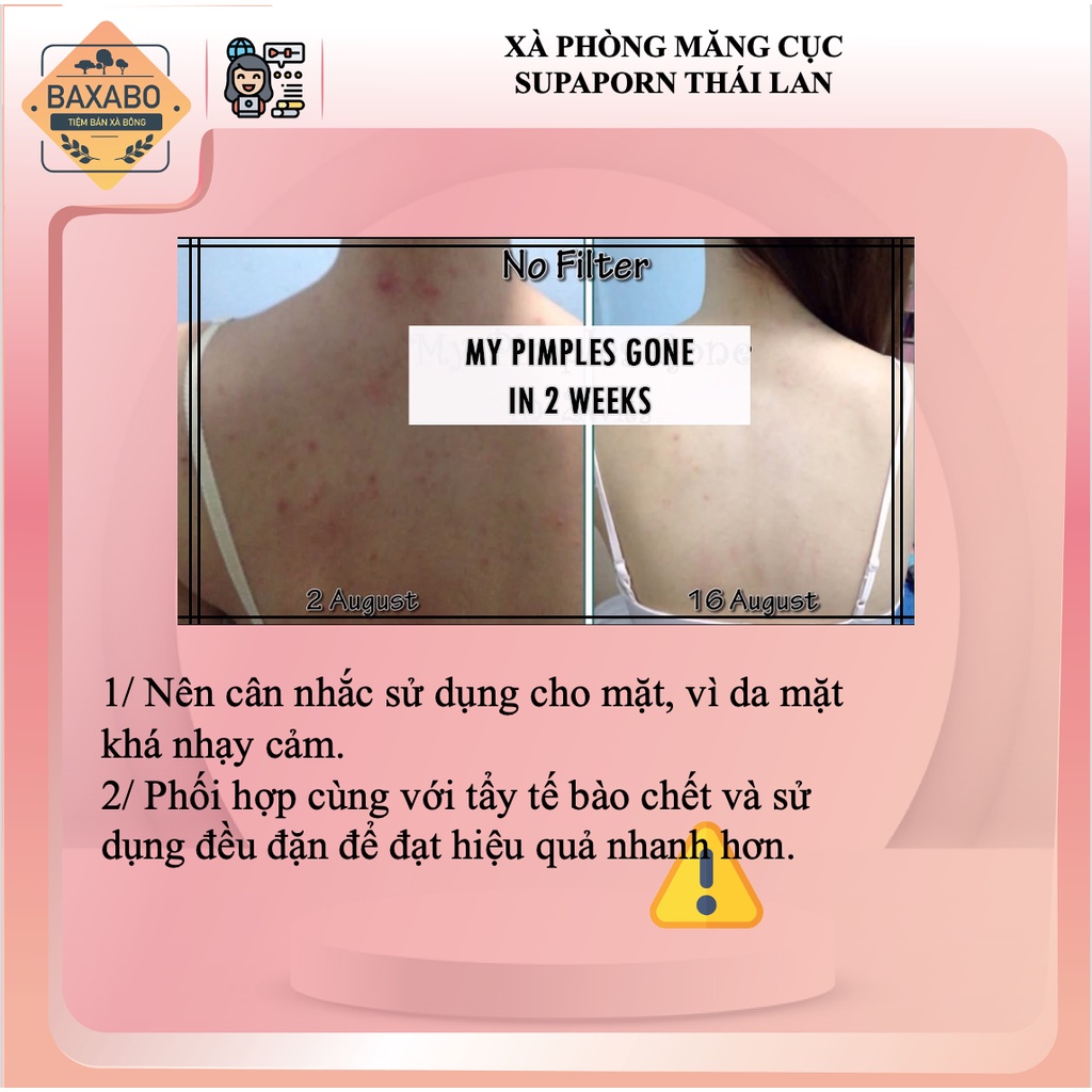 XÀ PHÒNG MĂNG CỤC THẢO DƯỢC SUPAPORN NỘI ĐỊA THÁI LAN - XÀ PHÒNG KIỂM SOÁT NHỜN HIỆU QUẢ SUPAPORN THÁI LAN - HÀNG CHÍNH