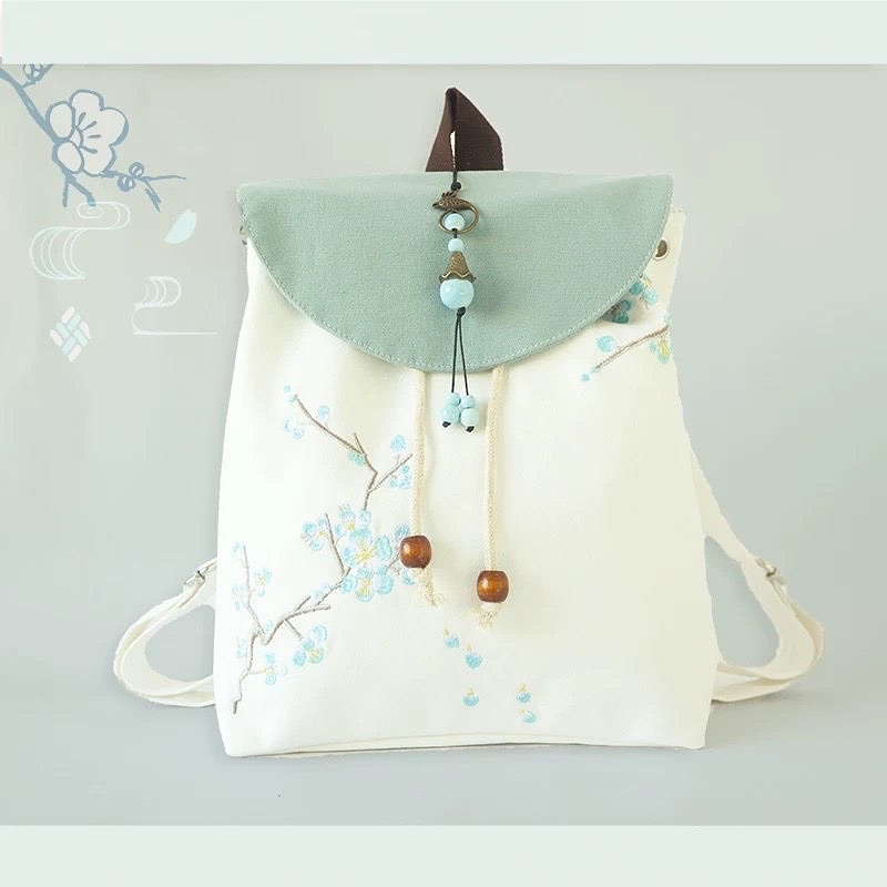 BALO CANVAS CỔ TRANG HOẠ TIẾT THÊU