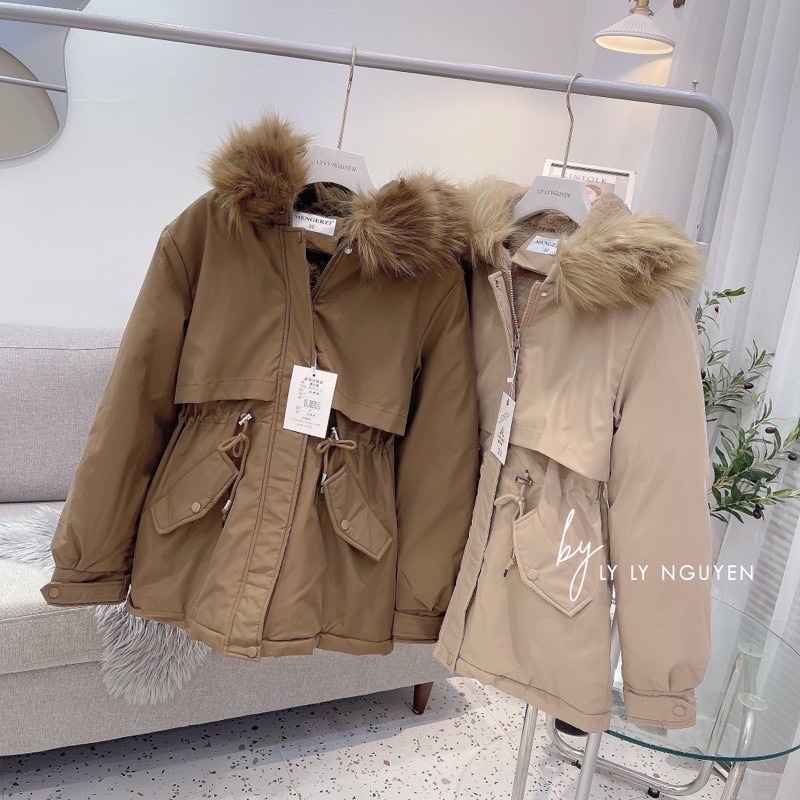 Parka lót lông cừu siêu ấm hàng QC loại 1