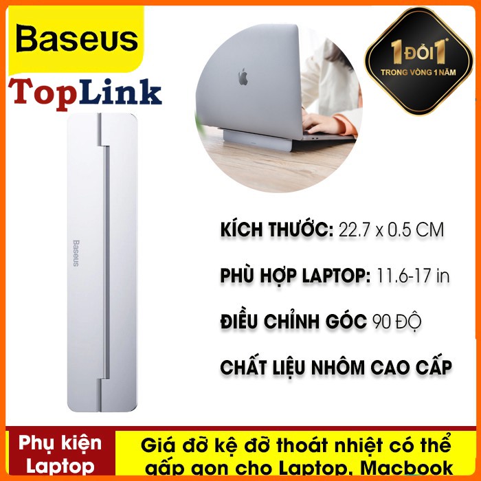 Giá Đỡ Máy Tính Baseus Papery Notebook Holder Có Thể Điều Chỉnh Gấp Di Động Cho Macbook Pro Air Hoặc Các Dòng Laptop