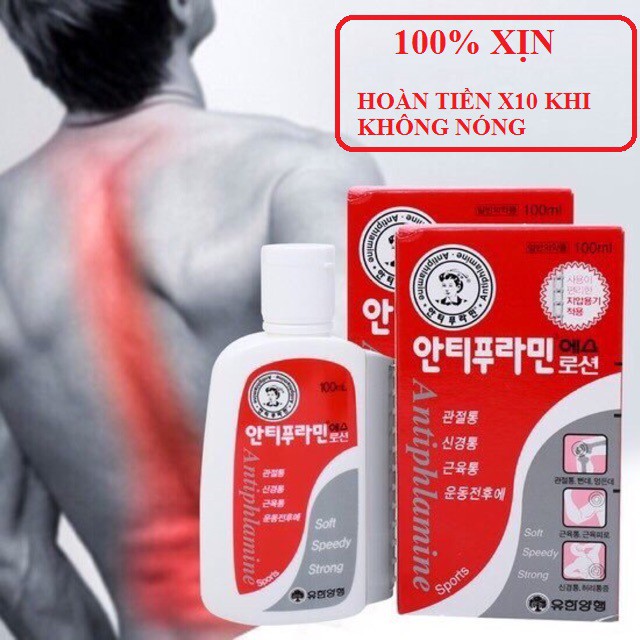 Dầu Nóng Xoa Bóp Hàn Quốc Thoa Xương , Khớp 100ml 100 nóng