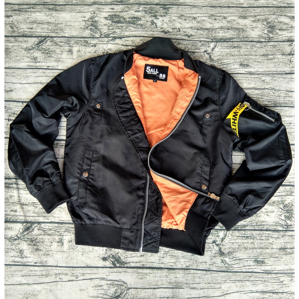 ÁO KHOÁC BOMBER PILOT ĐEN VINTAGE UNISEX NAM NỮ