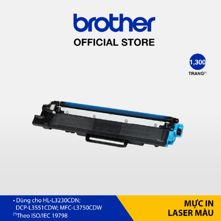 [Mã ELMALL150 giảm 8% đơn 500K] Mực in laser màu Brother TN-263C (xanh) cho HL-L3230CDN/ DCP-L3551CDW/ MFC