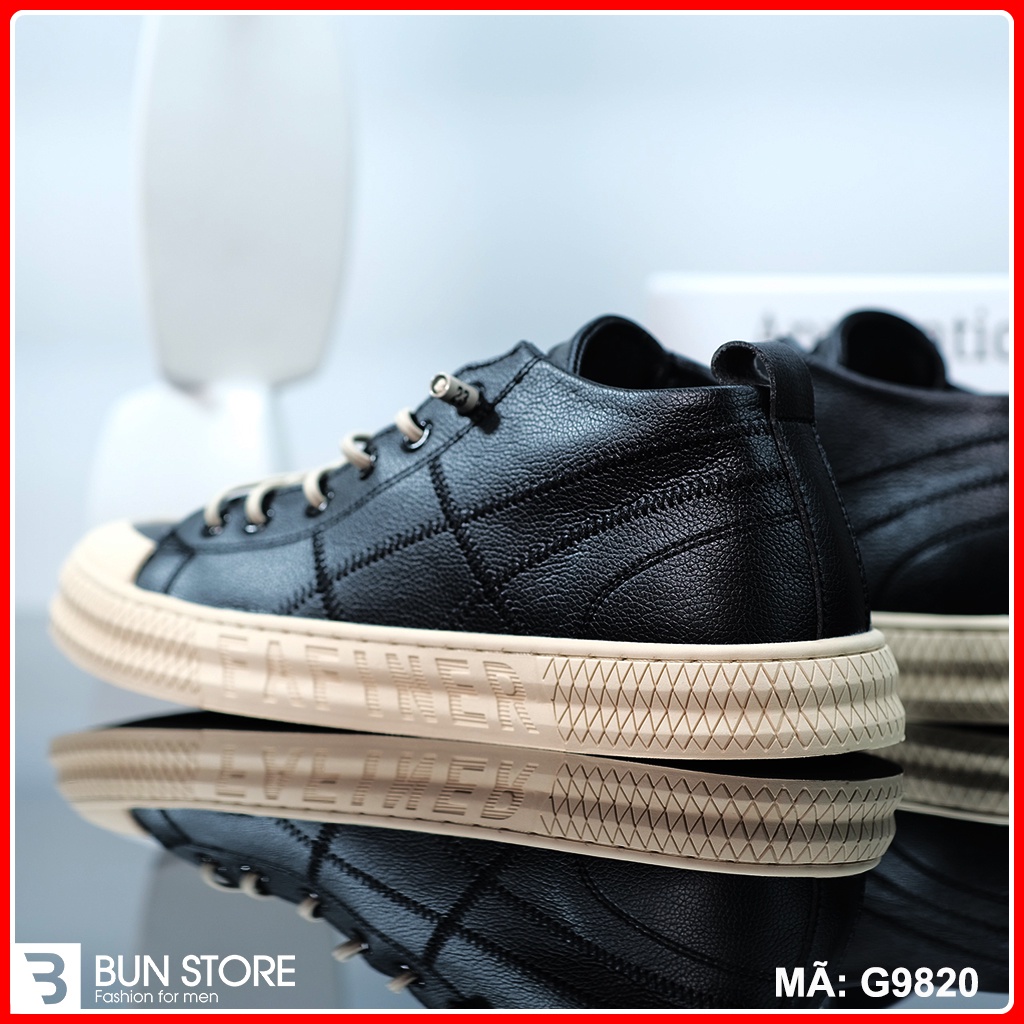 Giày Nam cao cấp Bun Store - Giày da Nam đẹp Sneaker thời trang sang xịn G9820