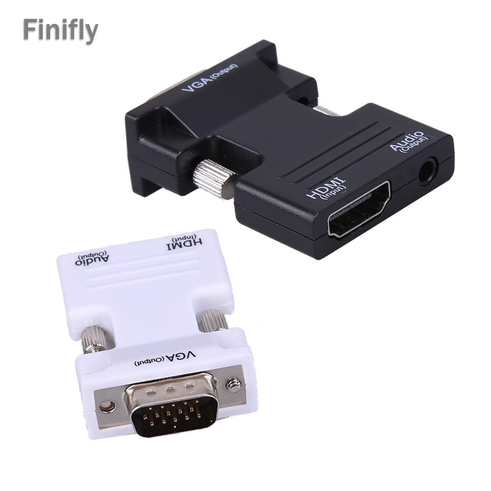 Đầu Chuyển Đổi Âm Thanh Từ Finifly Hdmi-Compatible Sang Vga Hỗ Trợ 1080p