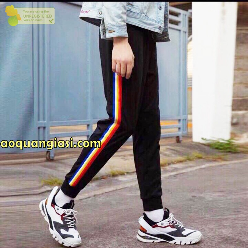 Quần Jogger hể thao dây cầu vồng mẫu 5 MT587