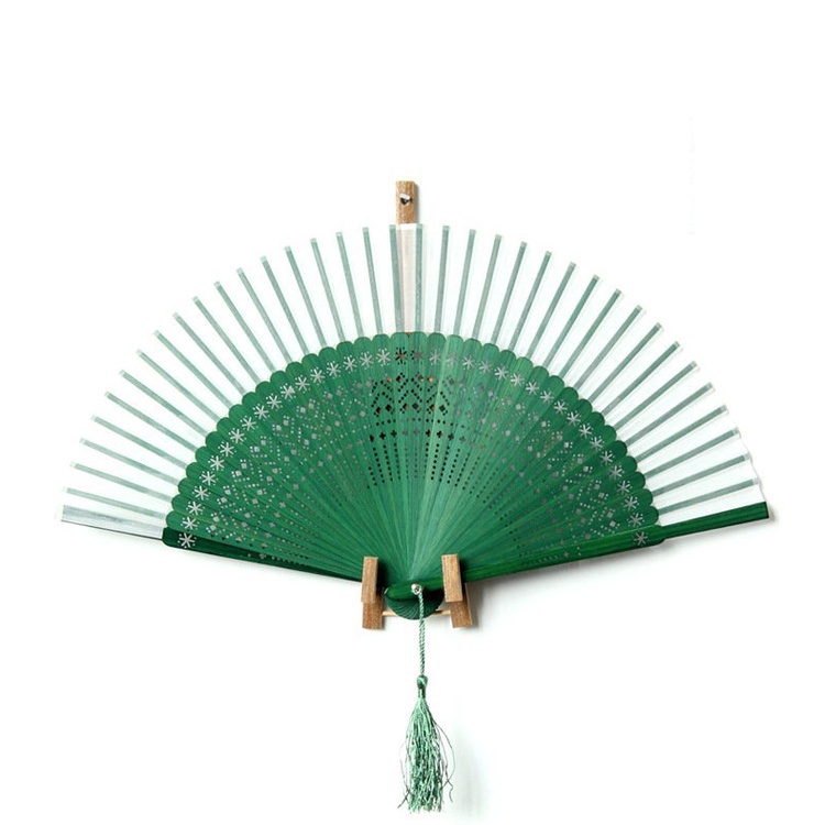 (200) Quạt cổ trang LỤC TRÚC BẠCH cầm tay quạt xếp dây tuyến phong cách cổ đại trung quốc