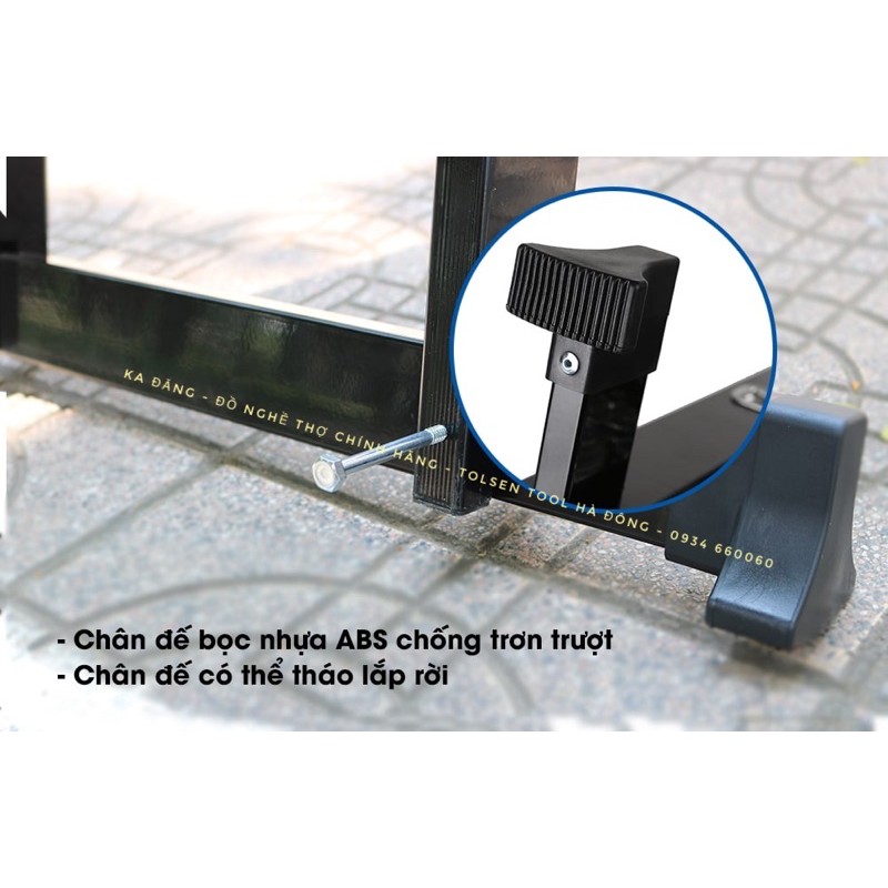 Thang nhôm gấp 4 đoạn chân bản lớn nikawa nkg-43 3m45, nkg-44 4m6, nkg-45 5m7 chính hãng bảo hành 18 tháng