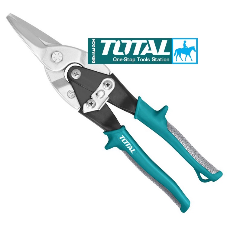 Total Kéo cắt tôn tole mũi thẳng 10inch 250mm Aviation Snip THT522106