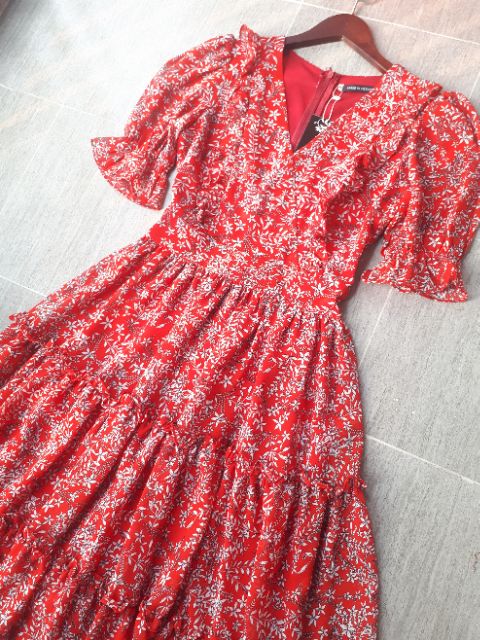 Váy hoa nhí tay bồng