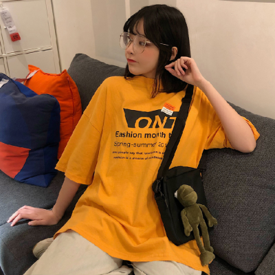 NRVP Áo Thun Nữ Ngắn Tay Dáng Rộng Thời Trang Năm 2021