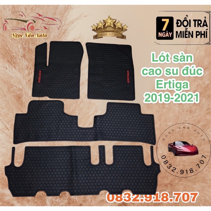 Lót sàn cao su Ertiga 2019 - 2021 Hàng cao cấp không mùi