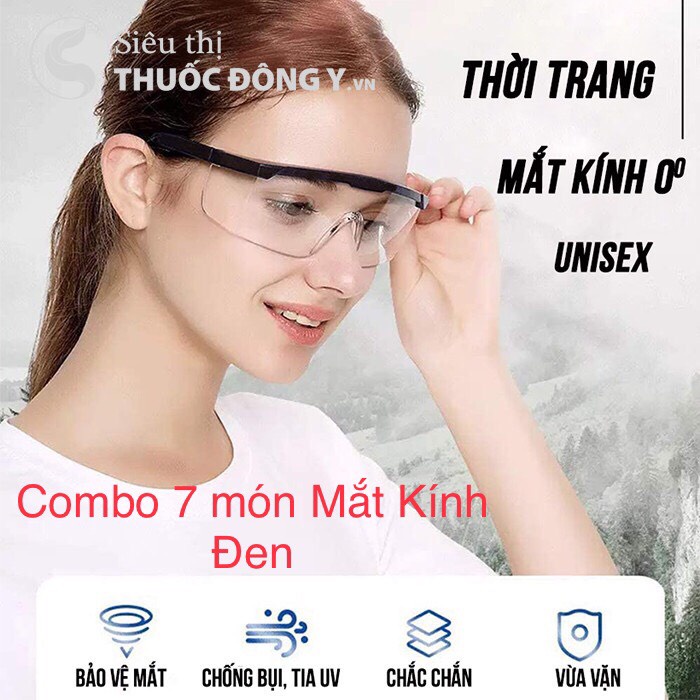 Combo 7 món đồ bảo hộ y tế, Phòng dịch an toàn, Hỗ trợ chống dịch