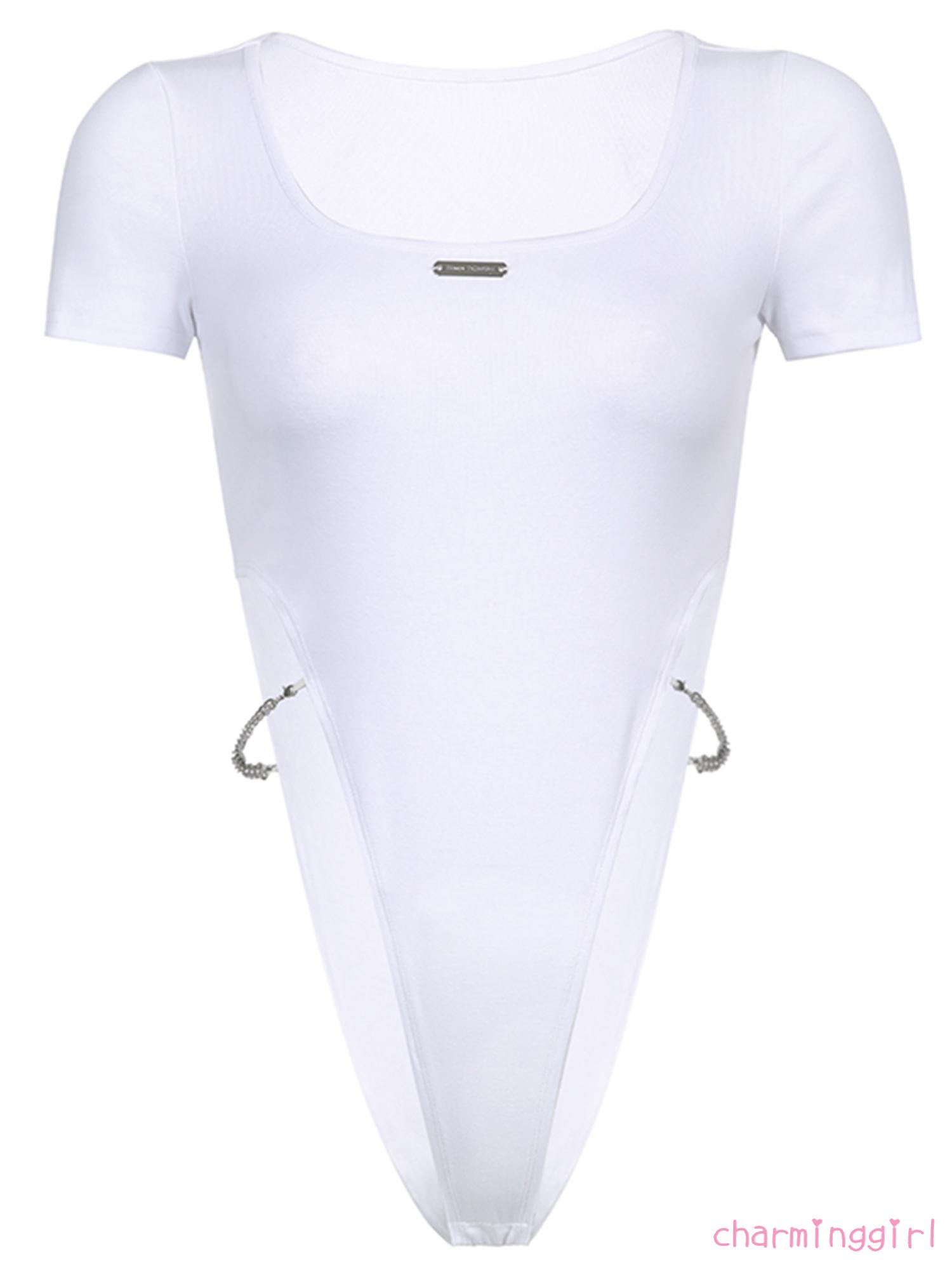 Bodysuit Tay Ngắn Cổ Tròn Thời Trang Quyến Rũ Cho Nữ | BigBuy360 - bigbuy360.vn