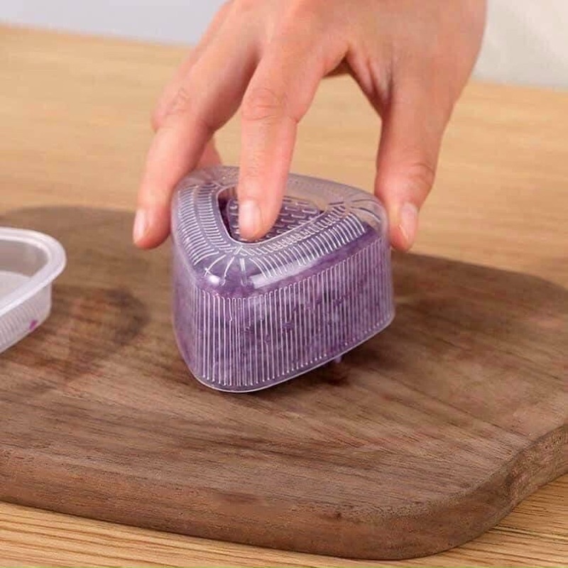 Bộ 7 khuôn ép cơm, tạo hình sushi làm thạch silicon xinh xắn