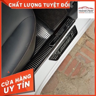 Attrage, Bộ ốp bậc cửa, nẹp bước chân Mitsubishi Attrage 2020-2023 mẫu Titan cao cấp Đủ bộ 8 Chi Tiết