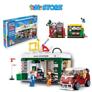 Đồ chơi lắp ráp sáng tạo lego trạm xăng dầu tinitoy 322 mảnh ghép yy741987