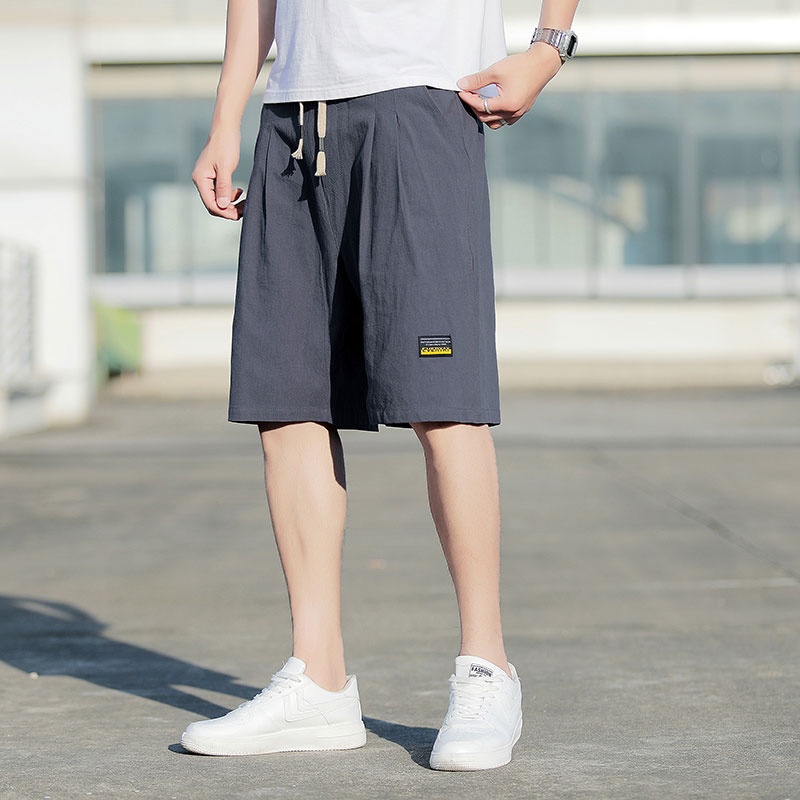 Quần Short Nam Lưng Thun Màu Trơn Năng Động