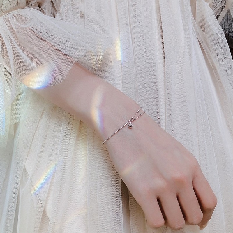 Vòng tay bạc S925 thời trang tinh tế đơn giản cho nữ