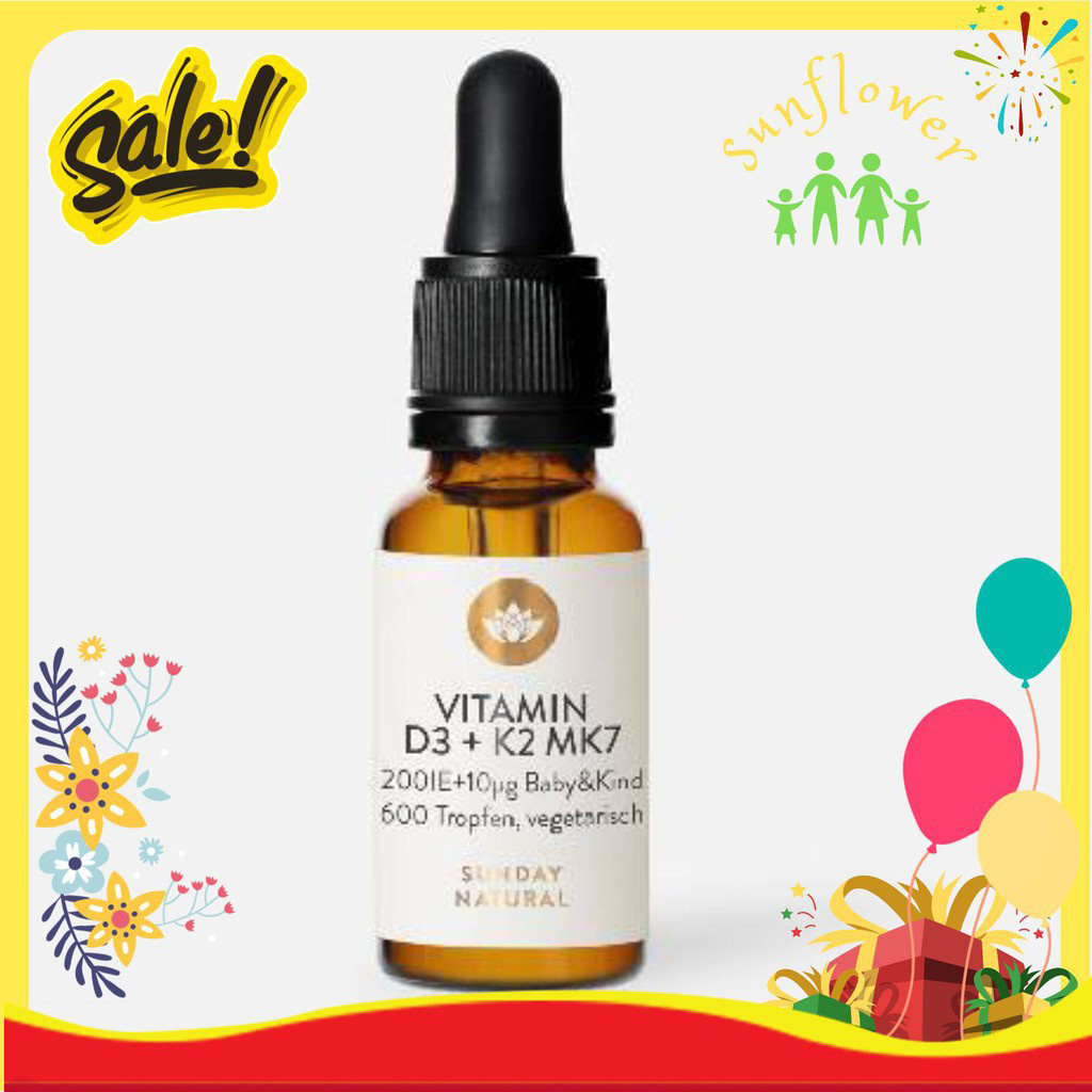 Vitamin Mk7 Đức 20ml Tăng Hấp Thụ Canxi Chiều Cao cho bé