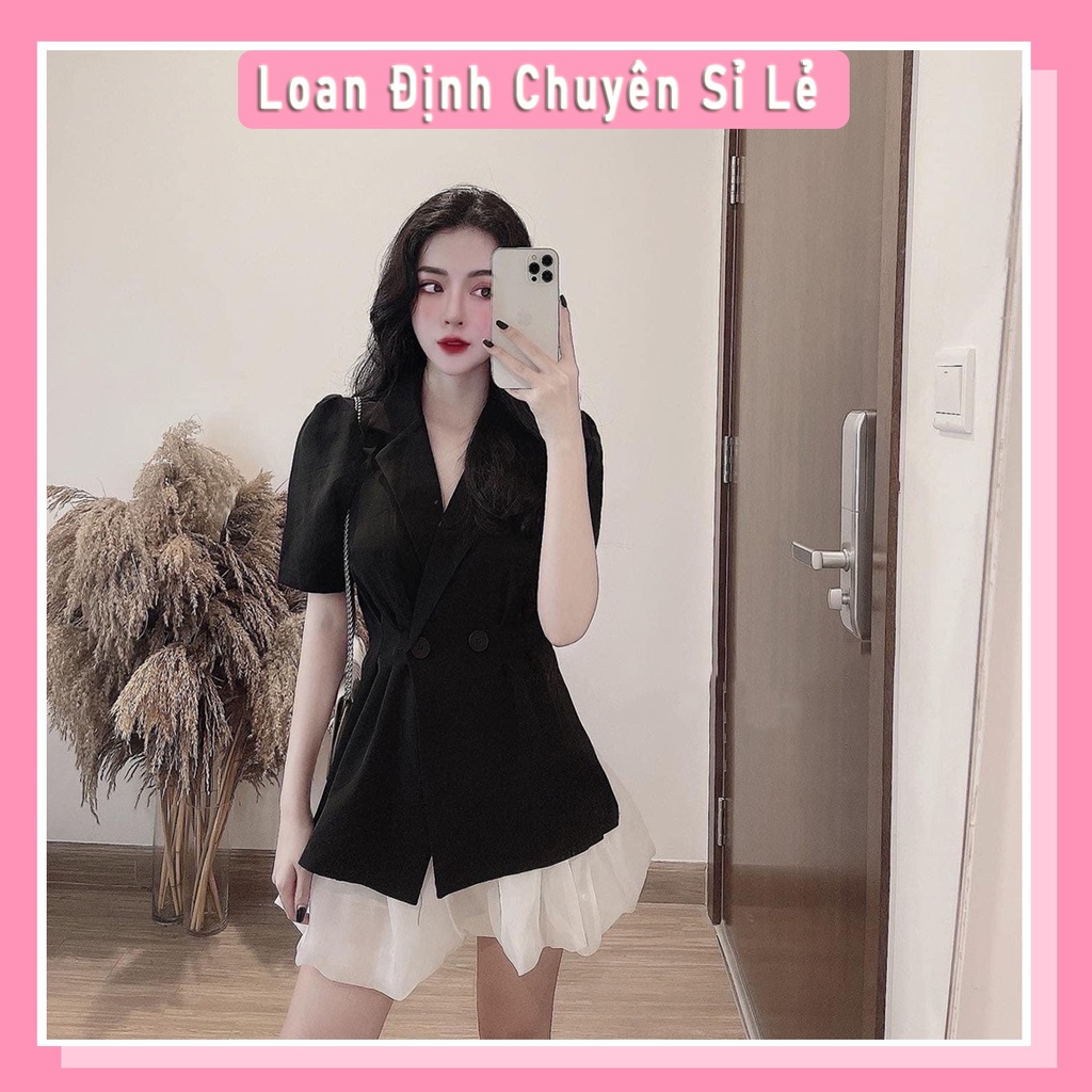 Set Vest Chân Váy Bồng Cực Hot