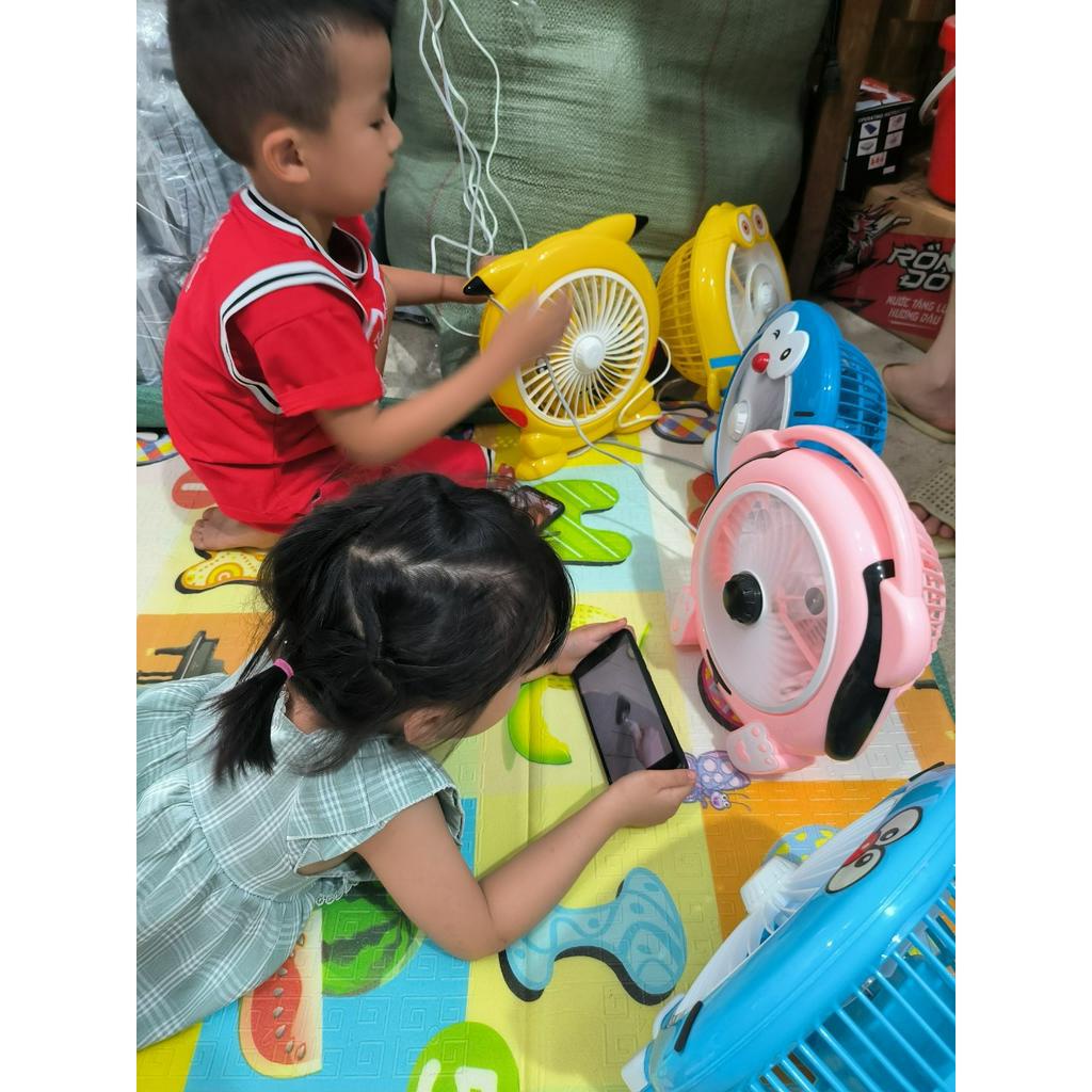 Quạt mini hình hổ cute để bàn cắm điện văn phòng, Quạt văn phòng để bàn mini hình hổ cute cắm điện