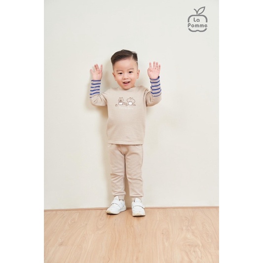 Bộ dài tay La Pomme Chubby Friends 6m-5Y