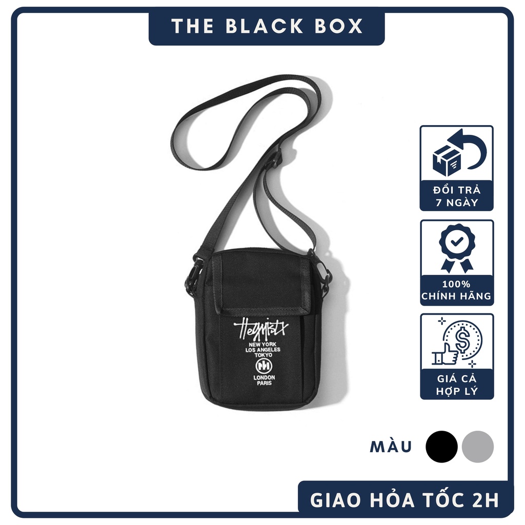 Túi Đeo Chéo STUXY Unisex Nam Nữ Mini Thời Trang Nhỏ Gọn Tiện Lợi, Thời Trang - The Black Box