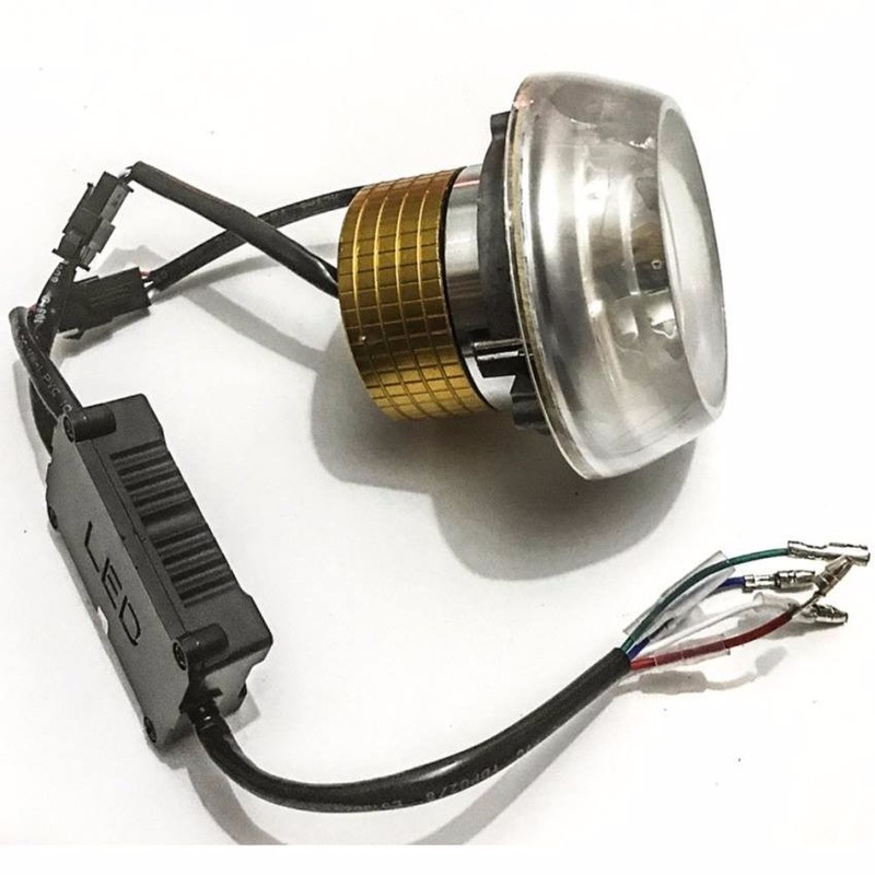 Đèn pha led xe máy Projector lens 2017