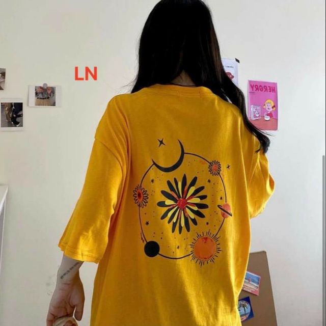 Áo thun hành tinh hoa cúc L&N