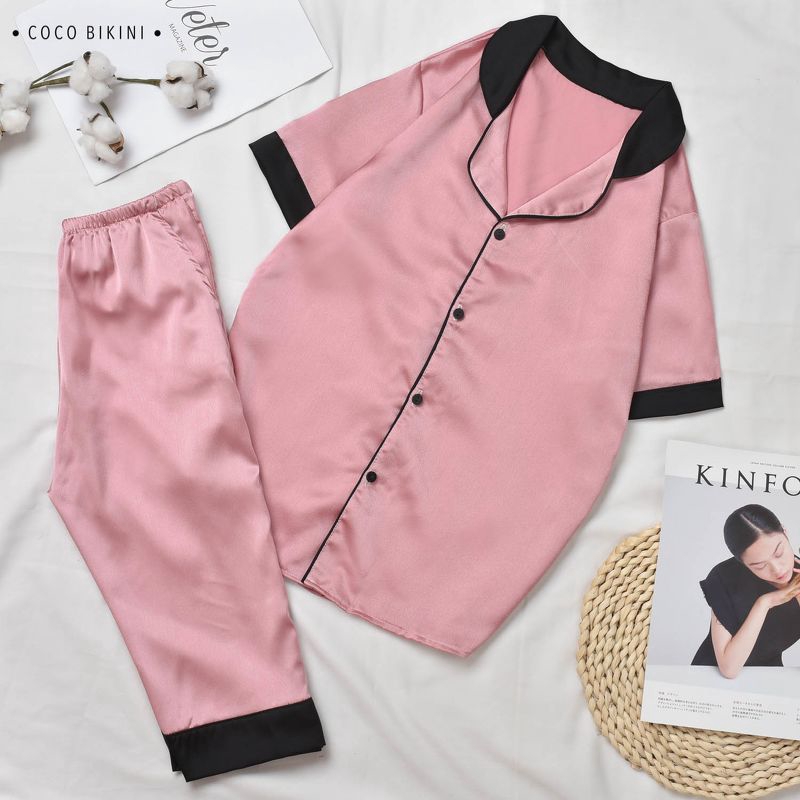 𝑪𝑶𝑪𝑶 𝑩𝑰𝑲𝑰𝑵𝑰 Bộ Đồ Ngủ - Đồ Mặc Nhà Lụa Satin ( VCC10131 ) | BigBuy360 - bigbuy360.vn