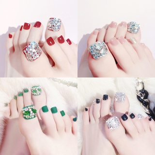 Miếng dán trang trí móng chân đính đá lấp lánh thời trang