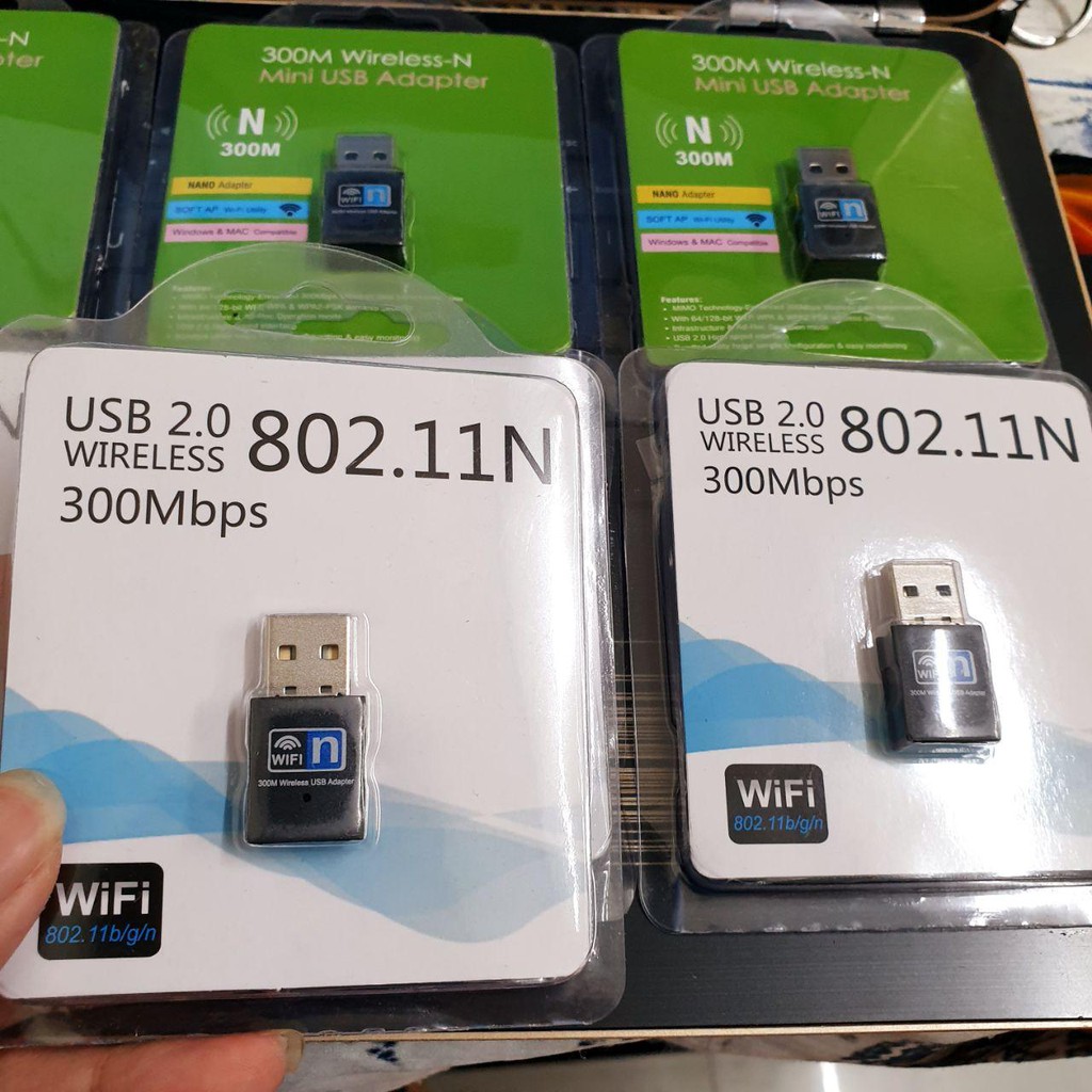 [CÓ SẴN] Nâng cấp wifi dễ dàng với USB wifi, card mạng WiFi tốc độ 300Mbps chuẩn 802.11 N, phù hợp cho laptop, PC