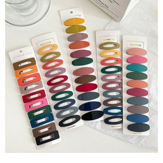 SET 5 CÁI KHÁC MÀU KẸP TÓC OVAL CHỮ NHẬT HOẶC OVAL GIỌT NƯỚC VIDEO THẬT SHOP- KISS PLAZA
