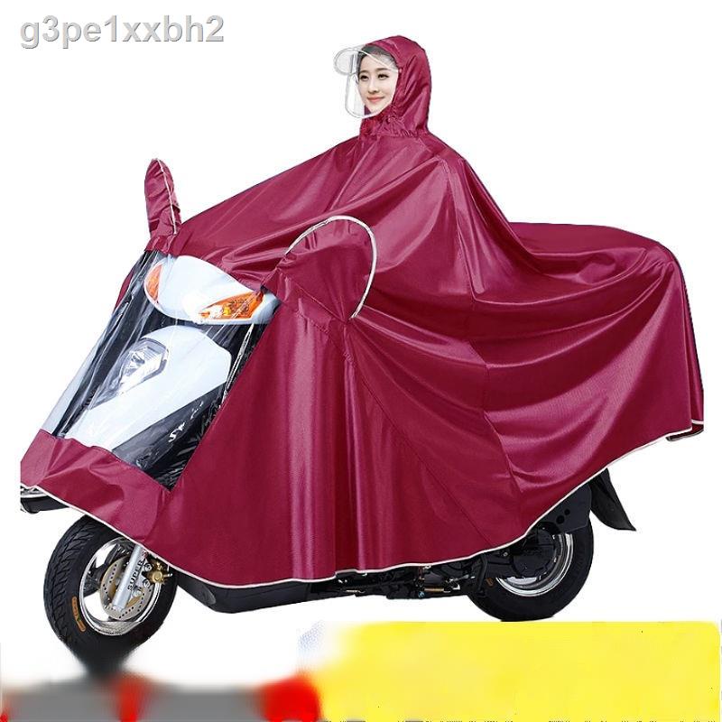 ◑Áo mưa, ô tô điện, chạy pin, poncho, xe máy, người lớn, dày hơn, cưỡi ngựa, đối mặt, độc thân, mưa bão, đàn