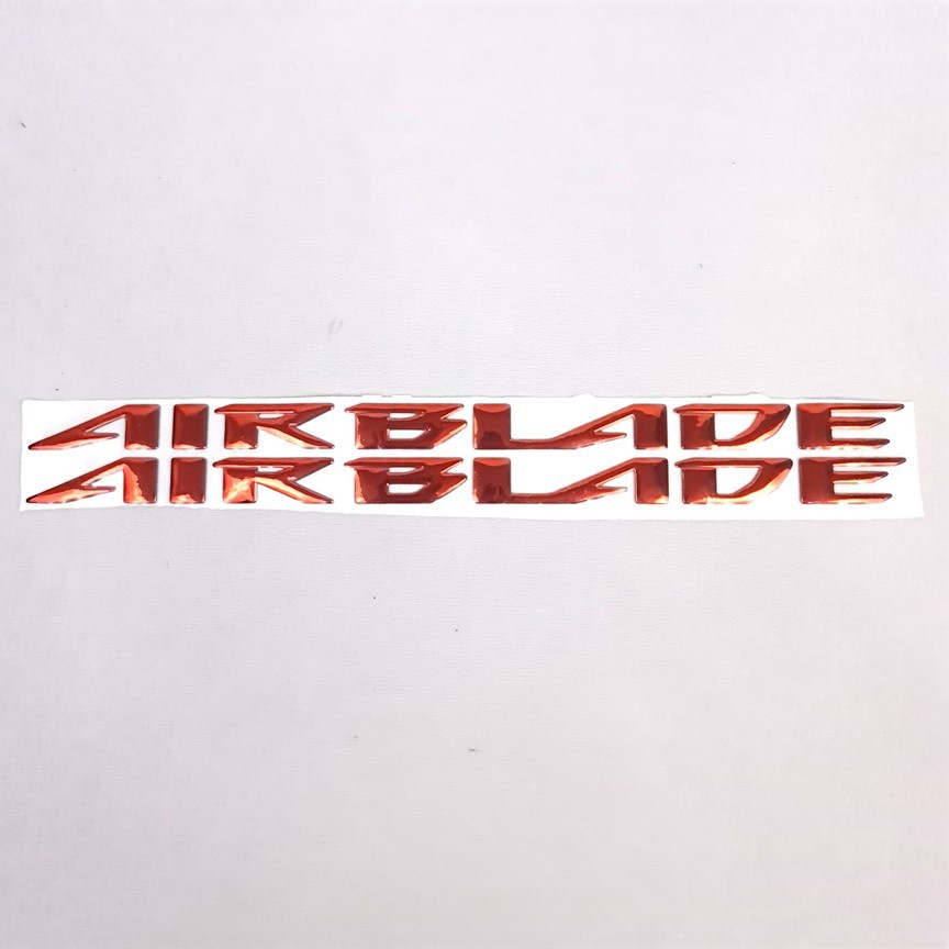 Tem xe chữ nổi Air Blade mạ xi niken Greennetworks