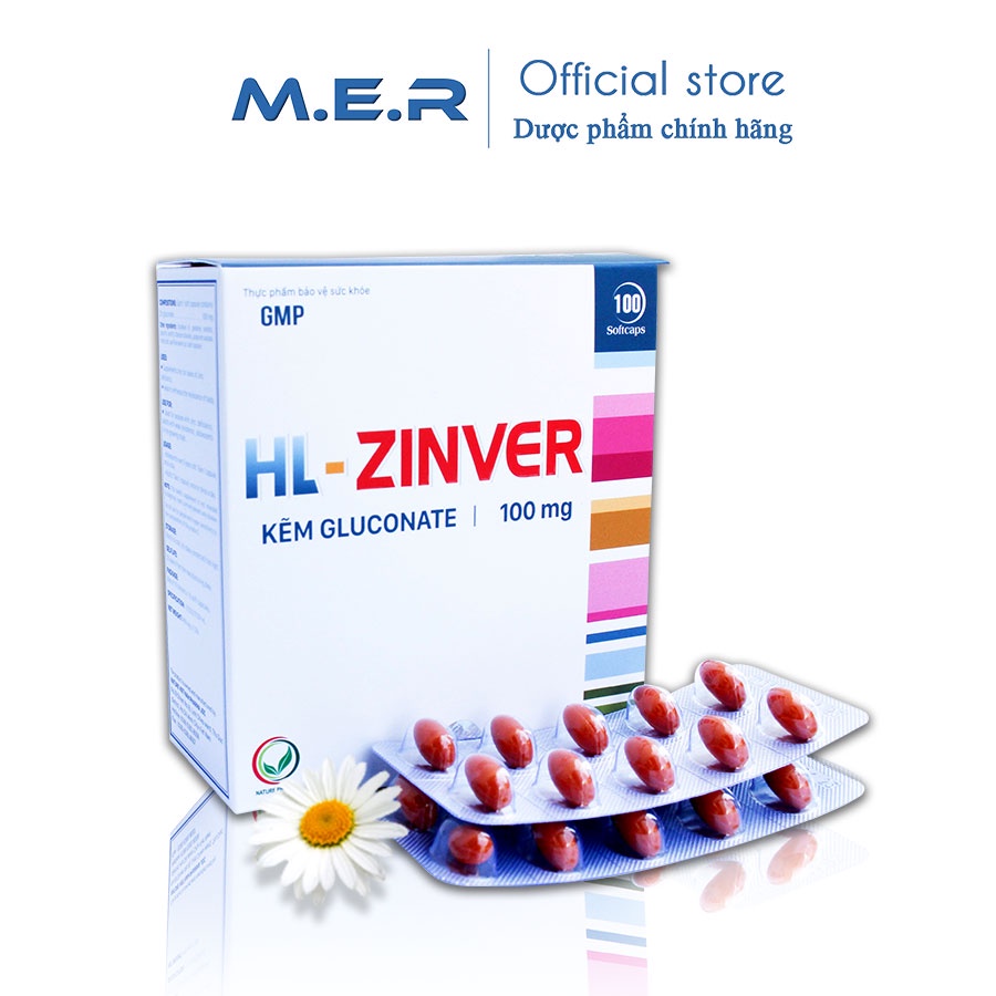 Viên uống bổ sung kẽm HL- Zinver - tăng cường miễn dịch cho cơ thể