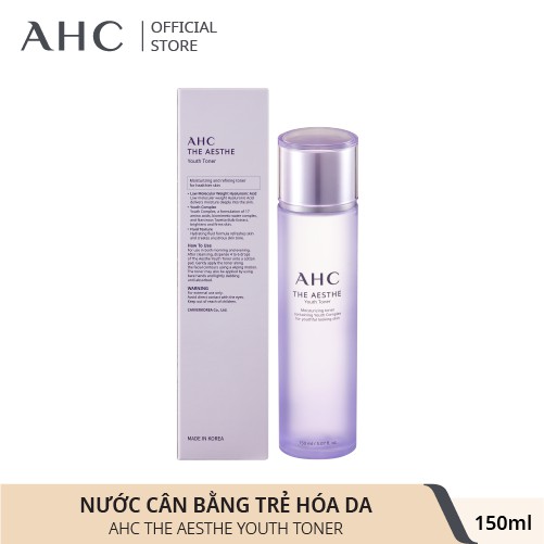 Nước Cân Bằng Trẻ Hóa Da AHC The Aesthe Youth Toner 150ml