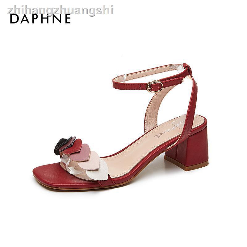Daphne Giày Sandal Gót Vừa Thời Trang 2020 Cho Nữ Sinh