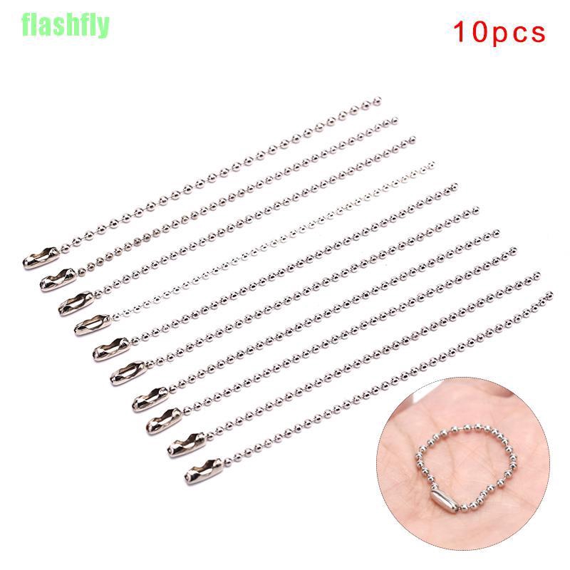 Set 10 móc khóa hạt tròn 3.5" dài 0.09"