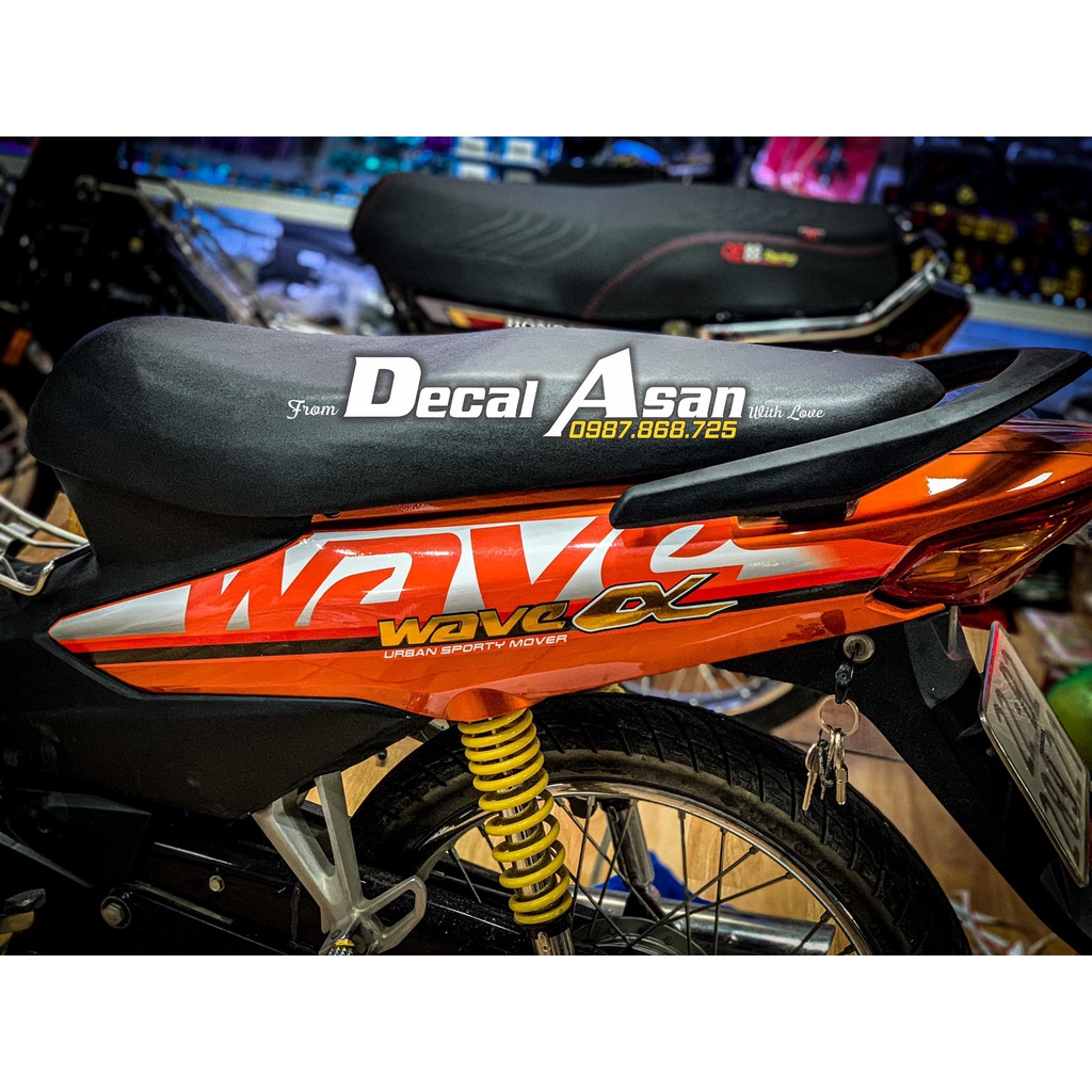 Tem Rời Wave 2011 Cho Xe 50-100-110cc Các Màu Siêu Đẹp|Chống Nước,Bay Màu|