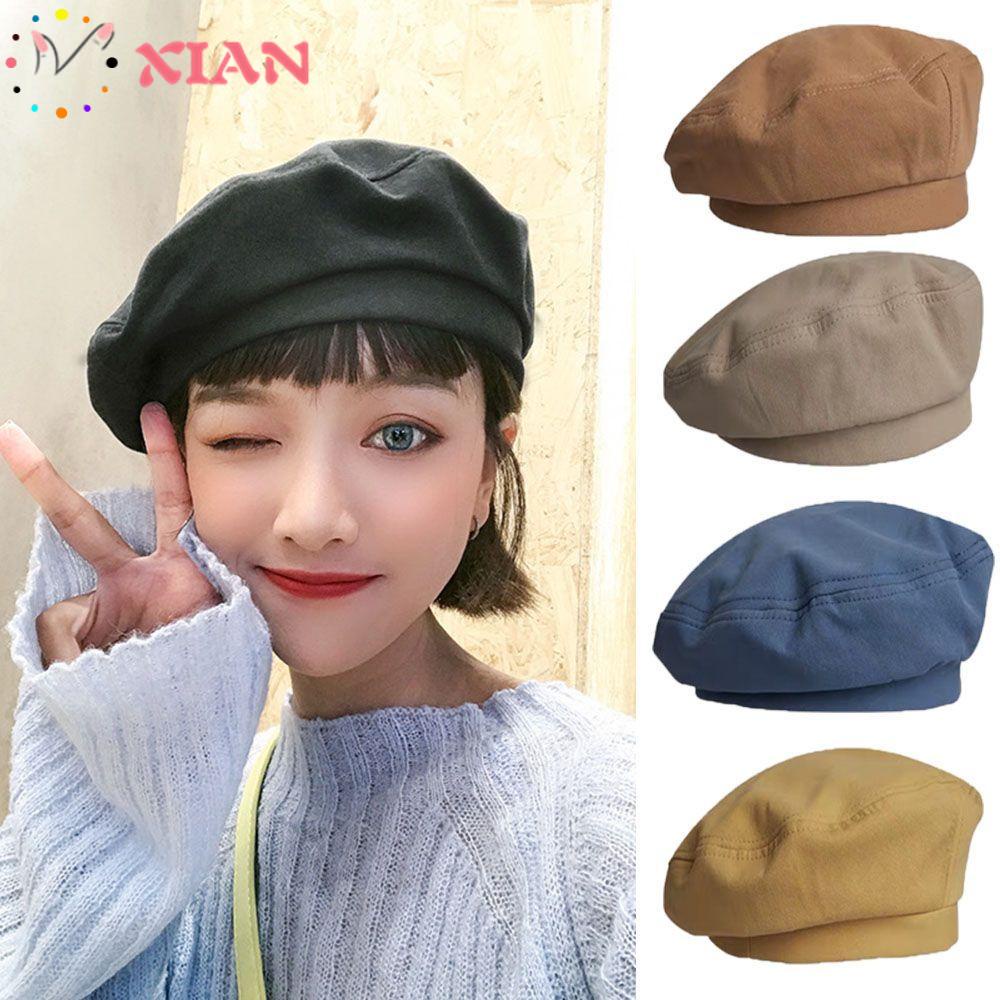 Mũ Nồi Beret Màu Sắc Đơn Giản Co Giãn Tốt Thời Trang Cho Nữ
