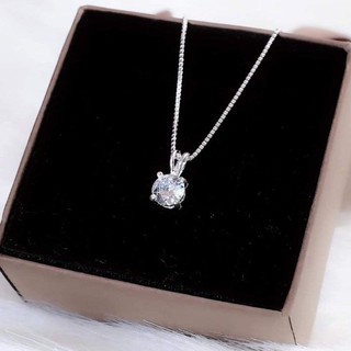 Dây chuyền bạc -Dây chuyền bạc nữ 925 kết hợp mặt đá nhỏ xinh