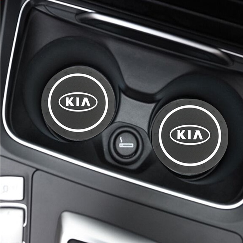 Set 2 tấm lót cao su chống trượt cho xe hơi Kia Morning Seltos K3 Carens Forte Cerato Soluto