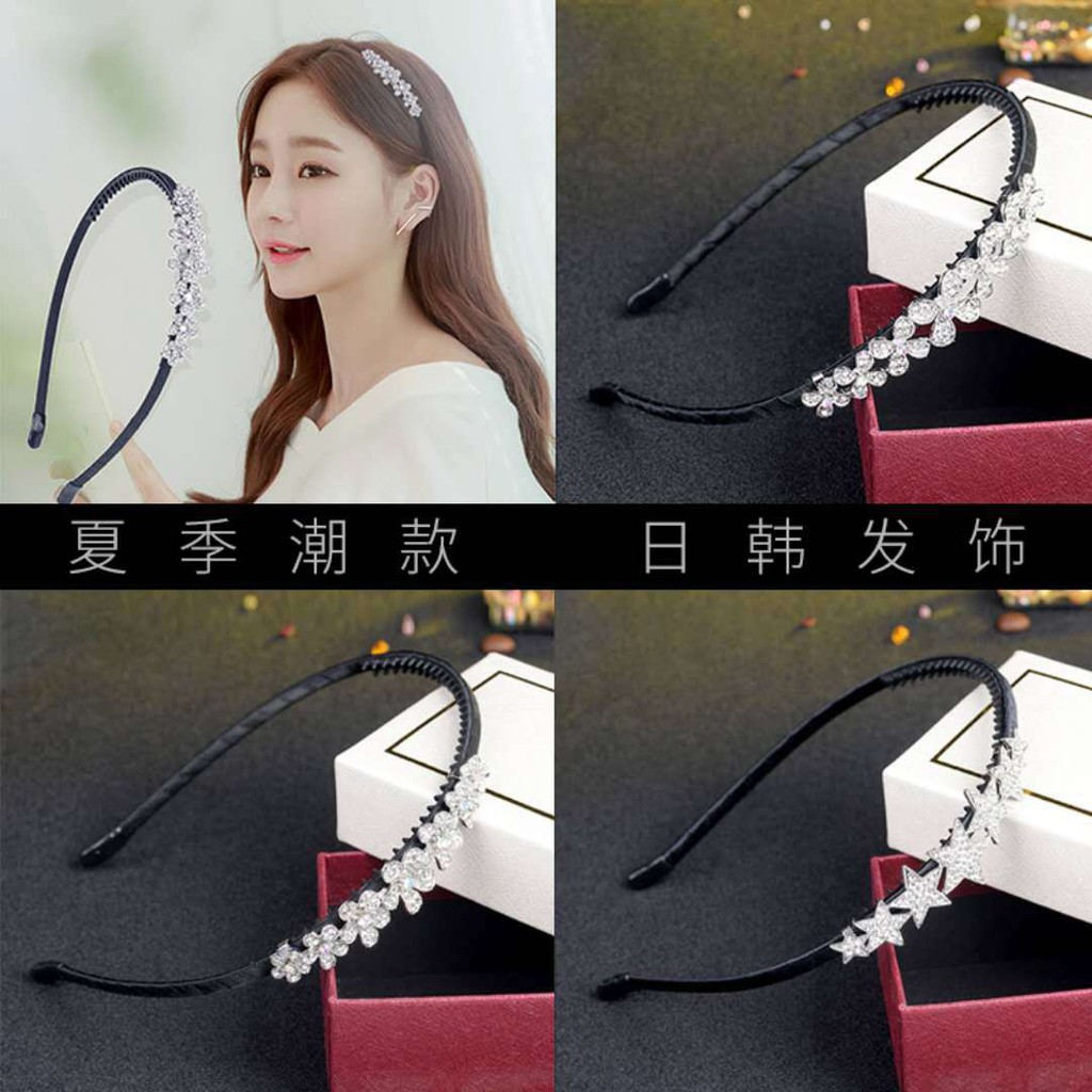 Cài tóc đính bông đá và hột tiểu thư kiêu kì - CT.16