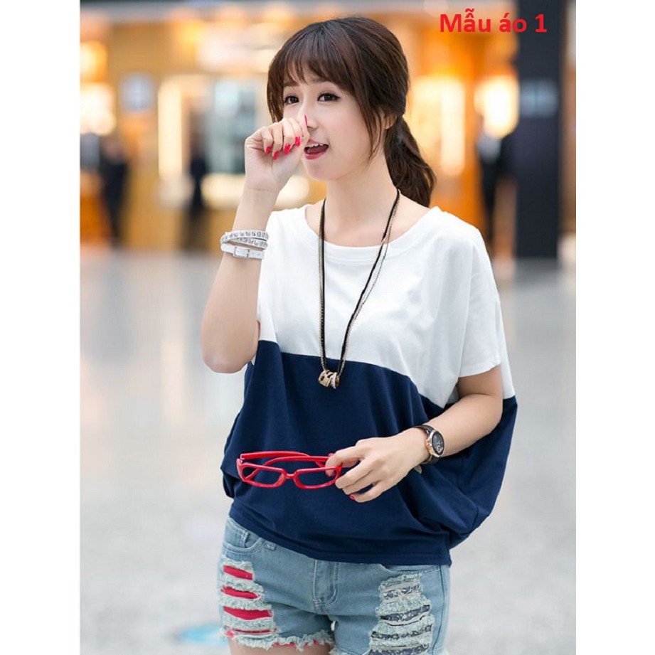 Xả lỗ Áo phông cotton tay rộng dáng Hàn Quốc cho chị em xinh tươi