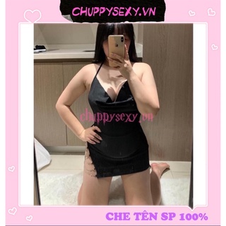 Váy ngủ xẻ phối xích đá sexy bigsize - ship hỏa tốc sg
