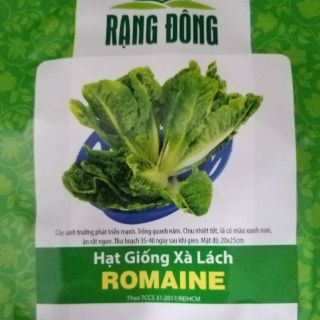 2g hạt giống xà lách romaine